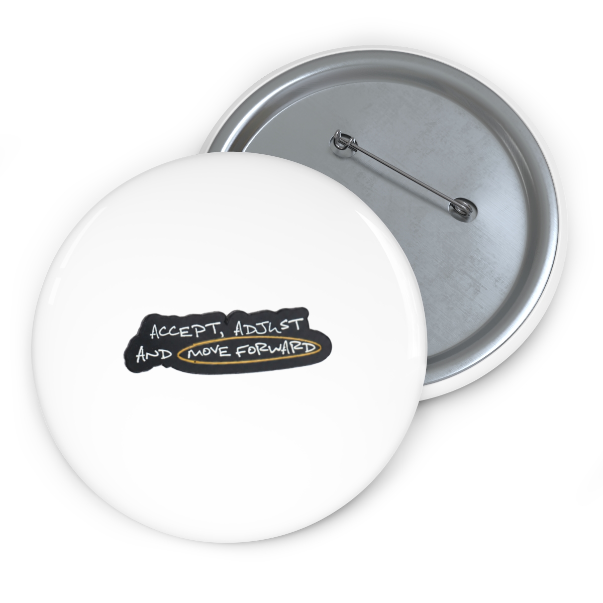 Accept, Adjust & Move Forward Pin | The Pivot - alternate angle 2, merchandise